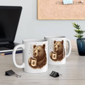 Mug Bear With Coffee Cup 11