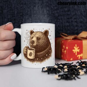 Mug Bear With Coffee Cup 2