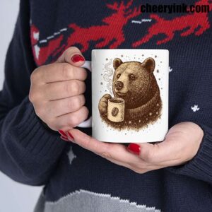 Mug Bear With Coffee Cup 5
