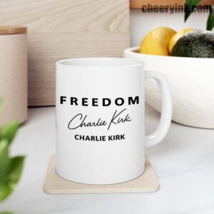 Mug Freedom Charlie Kirk Signature 9