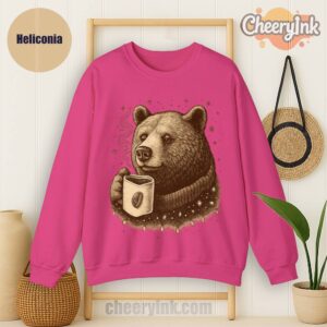 Sweatshirt Bear With Coffee Cup