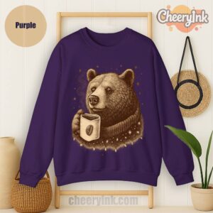 Sweatshirt Bear With Coffee Cup