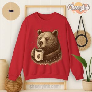 Sweatshirt Bear With Coffee Cup