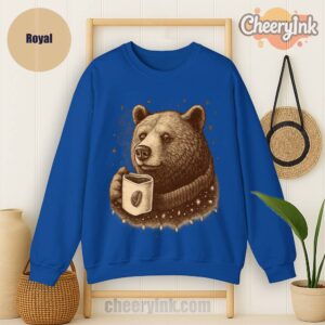 Sweatshirt Bear With Coffee Cup