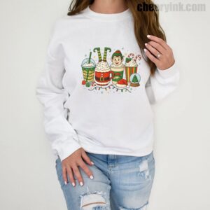 Sweatshirt Christmas Coffee Cups 1