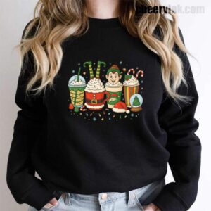 Sweatshirt Christmas Coffee Cups 15