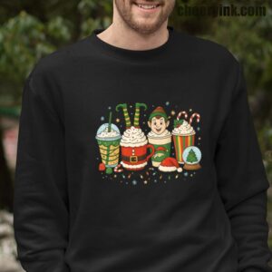 Sweatshirt Christmas Coffee Cups 16 Sweatshirt