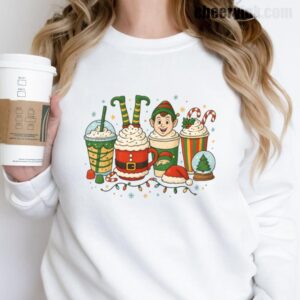 Sweatshirt Christmas Coffee Cups 17
