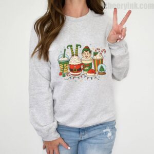 Sweatshirt Christmas Coffee Cups 2