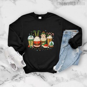 Sweatshirt Christmas Coffee Cups 7