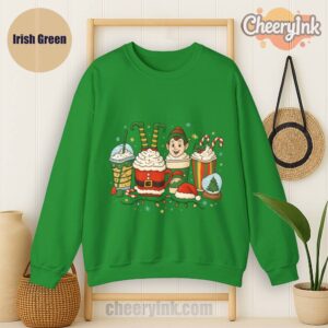 Sweatshirt Christmas Coffee Cups Irish