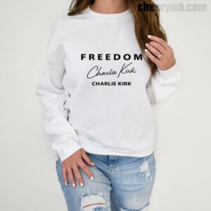 Sweatshirt Freedom Charlie Kirk Signature 1