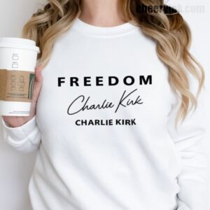 Sweatshirt Freedom Charlie Kirk Signature 17