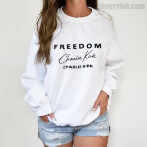 Sweatshirt Freedom Charlie Kirk Signature 3