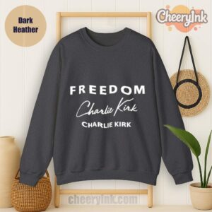 Sweatshirt Freedom Charlie Kirk Signature Dark