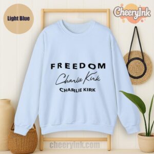 Sweatshirt Freedom Charlie Kirk Signature Light