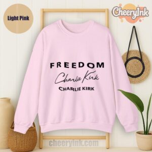 Sweatshirt Freedom Charlie Kirk Signature Light