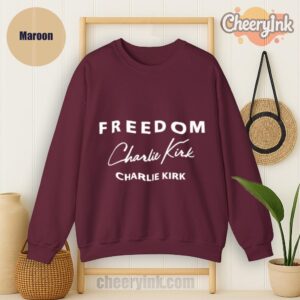 Sweatshirt Freedom Charlie Kirk Signature