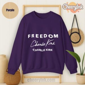 Sweatshirt Freedom Charlie Kirk Signature