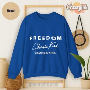 Sweatshirt Freedom Charlie Kirk Signature