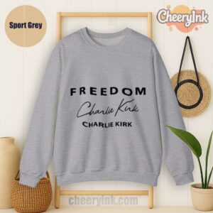 Sweatshirt Freedom Charlie Kirk Signature Sport