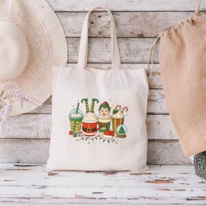 Tote Christmas Coffee Cups 1 Natural
