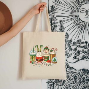 Tote Christmas Coffee Cups 13 Natural