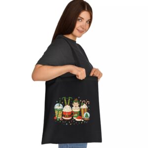 Tote Christmas Coffee Cups 2 Black