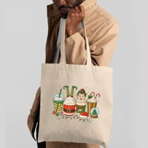 Tote Christmas Coffee Cups 2 Natural