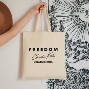 Tote Freedom Charlie Kirk Signature 13 Natural