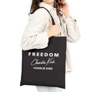 Tote Freedom Charlie Kirk Signature 19 Black