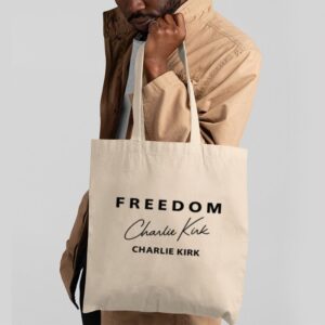 Tote Freedom Charlie Kirk Signature 2 Natural
