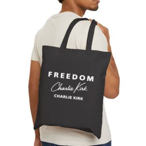 Tote Freedom Charlie Kirk Signature 21 Black
