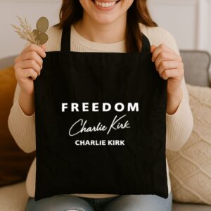 Tote Freedom Charlie Kirk Signature 3 Black