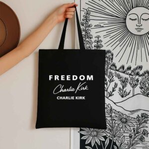 Tote Freedom Charlie Kirk Signature 6 Black
