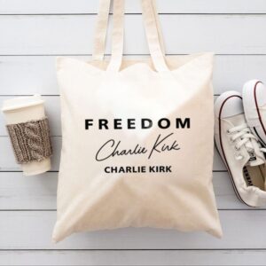 Tote Freedom Charlie Kirk Signature 9 Natural