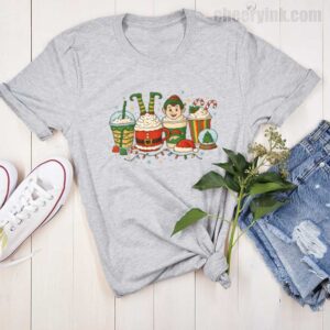 Tshirt Christmas Coffee Cups 15 T
