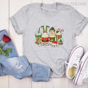 Tshirt Christmas Coffee Cups 16 T