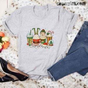 Tshirt Christmas Coffee Cups 17 T