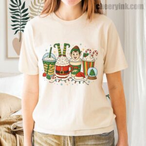Tshirt Christmas Coffee Cups 35 T