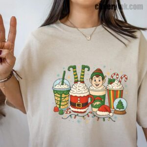 Tshirt Christmas Coffee Cups 39 T