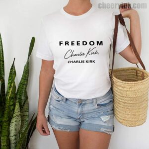 Tshirt Freedom Charlie Kirk Signature 2 T