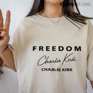 Tshirt Freedom Charlie Kirk Signature 39 T